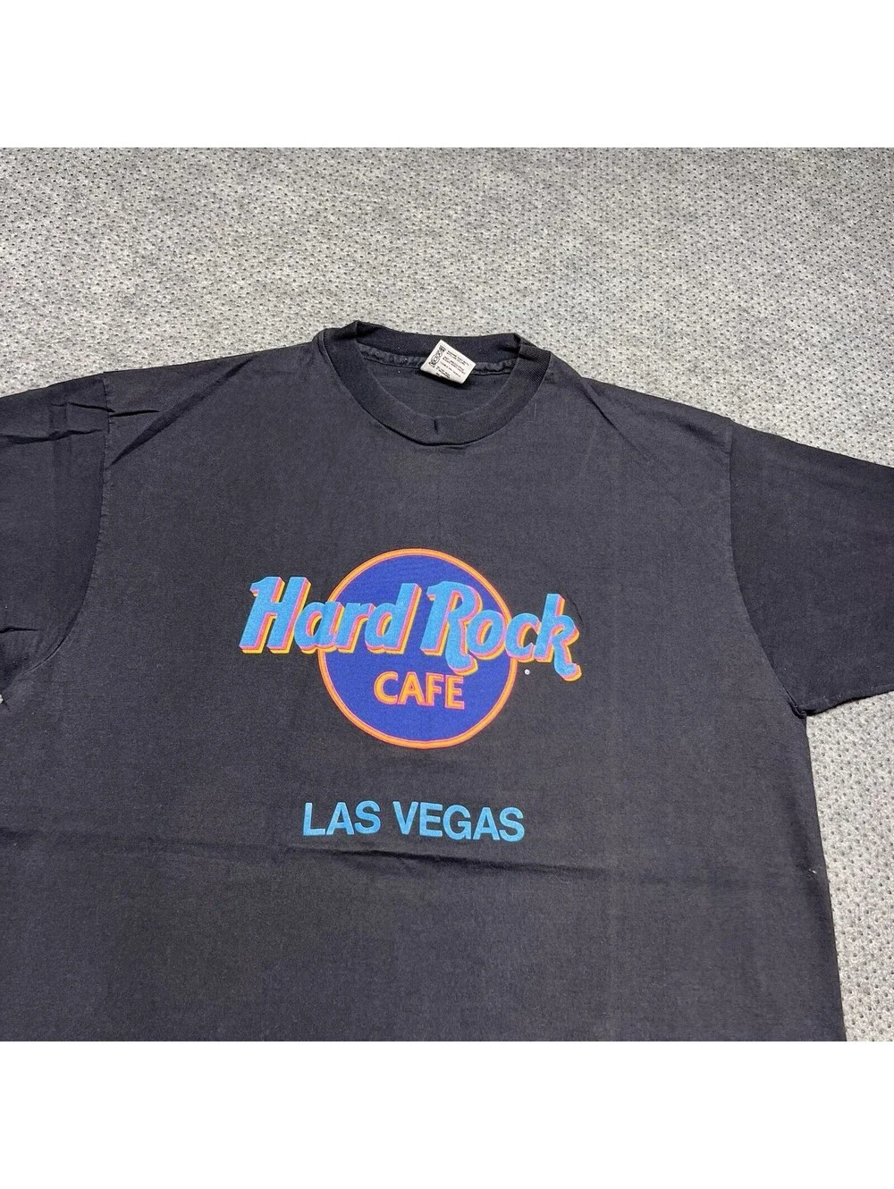 Vintage 1990S Hard Rock Café Las Vegas T-Shirt XL Rare Men’s Black Promo USA_2